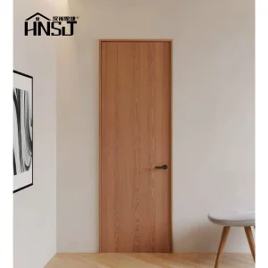 Modern Wood Clad Aluminium Composite Interior Glass Wooden Wood Door Outward Opening with Double Glazing for House Hotel Villa Entry