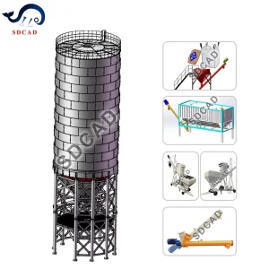 Mobile Integrated Plant Design with Built in Material Storage and Discharge Cement Silo