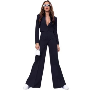 OuYaan Solid Color Small Suit