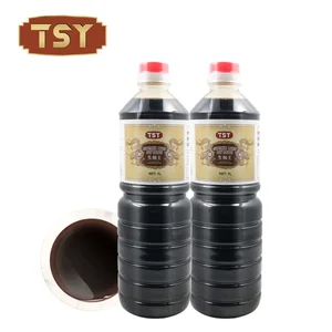 TSY Food Chinese Supplier Natural Brewed Halal Mushroom Dark Soy Sauce Liquid Bottle Manufacturer