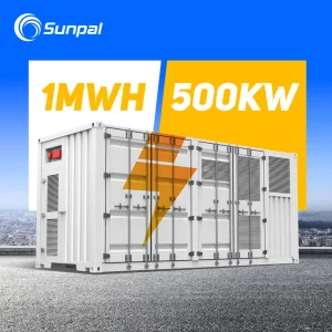 Sunpal Solar Electrical Ess Cabinet Battery Lithium Lifepo4 500 kW 600kW 750kW 1 Mw Industrial Battery Storage For Solar System