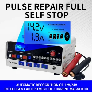 Intelligent Repair and Activation Battery Charger for 12V and 24V Lead-Acid Batteries of Automobiles and Motorcycles