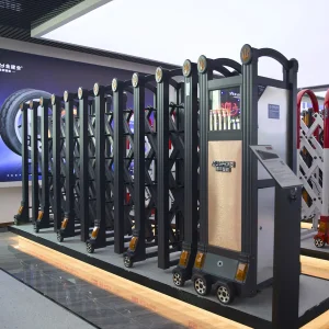 Stainless Steel Electric Retractable Security Collapsible Folding Door System