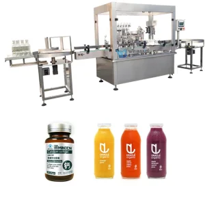 Automatic Glass Bottle with Metal Cap Screw Thread Bottle Capping Machine