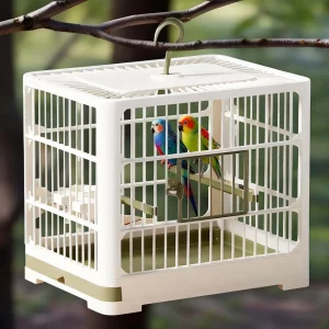 Grande Aviário Portátil para Pássaros - Design de Plástico Ecológico por Atacado
