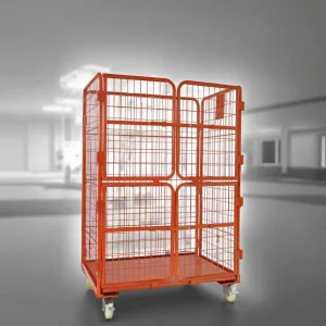 Movable Safety Cargo Roll Container for Efficient Warehouse Use