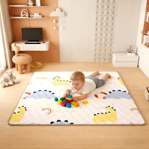 Foldable Soft Cotton Crawling Mat Size 71X59 for Family Picnic with CE Approved Safety Standard
