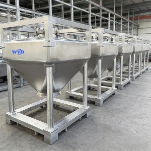 Stainless Steel IBC Conical Hopper Tank Liquid Nitrogen Container