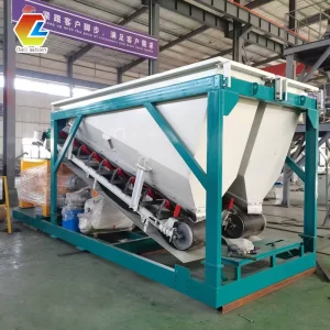 Mini Small Simple Compact Mobile Trailer-Mounted Concrete Mixing Batching Plant