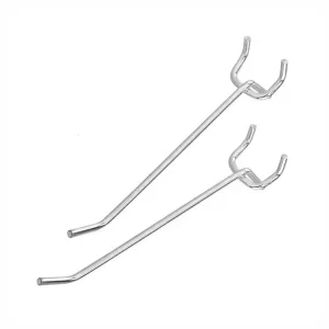 Factory Price Metal Steel Plastic Pegboard Hook, Secure Display Slatwall Hooks Hanger for Cardboard and Wire Rack