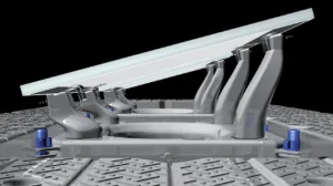 Blue Dolphin PV Panel Buoy Solar System Fish Pond Solar Floating Pontoon for Pool