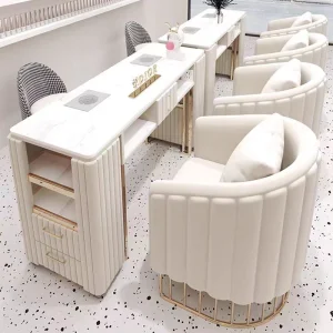 Nail Salon Table And Chair Set