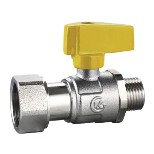 Gas Valve Manufacturer Brass Gas Ball Valves with Yellow Handle