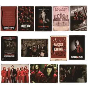 Spain Movies Vintage Metal Poster Tin Sign American Fantasy TV Series Retro Wall Decor for Home Bar Club Art Unique Iron Plaques