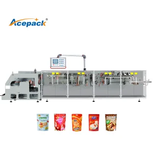 Hffs Automatic Standup Pouch Roll Film Form Doy Bag Doypack Horizontal Packaging Machine for Powder Packaging