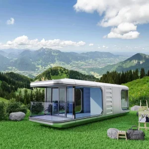 Flame Retardant Prefabricated Modular Space Capsule House for Eco-Tourism Campsites