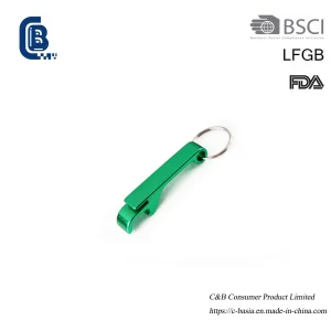 Promotional Gifts Multifunctional Bottle Opener Key Ring Metal Keychain Kitchen Gadgets