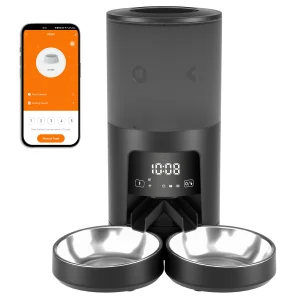 6L Two Bowls Automatic Pet Feeder