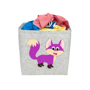 Felt Toys Storage Basket Cartoon Animals