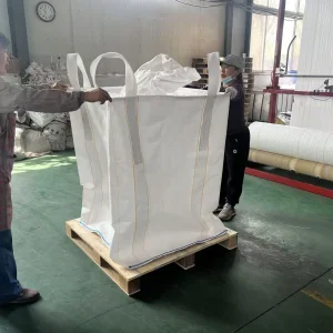 Food Grade Plastic Bag Type Q Super Sack 1 Ton Jumbo Bag Laminated Conductive PP Woven Bag FIBC 1250 Kg Big Bag for Chemical Products