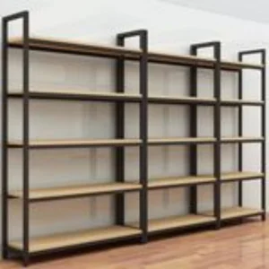 Good Quality Double Side Bookshelf Steel Library Furniture