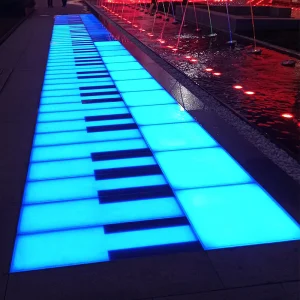 Giant LED Foot Piano Interactive Sound