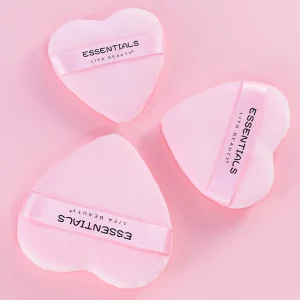 Baby pink love Cosmetic Puff for Loose Powder Puff Customized Heart Shaped