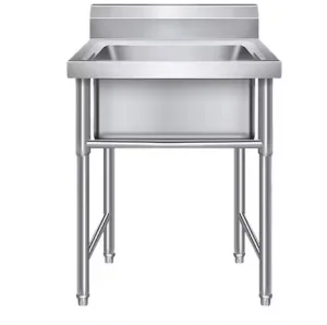 Factory Directly Supply Oman Corner Mount Kitchen Sink with Drain Board