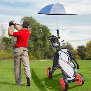 Foldable 4-Wheel Golf Bag Cart