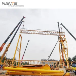 33m Span Truss Beam Single Girder Gantry Crane 90 Ton
