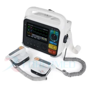 7'' Color Screen Portable Monitor Defbrillator ECG 6 Parameters Monitor Emergency Defbrillator