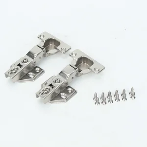 Factory Custom Cabinet Door Hinge Damping Hydraulic Buffer Fixed Folding Hardware Furniture Wardrobe Door Hinge Cabinet Cold