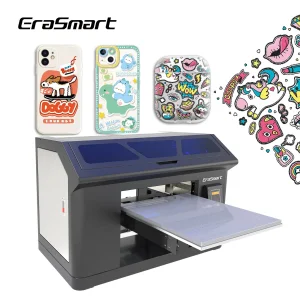 Erasmart Newest Small Printer 3545 Flatbed UV Dtf Film Transfer Printer Machine for Label Sticker Printing Phone Case Printing
