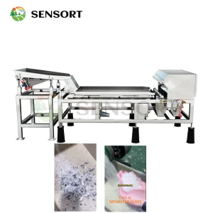 Color Sorting System for Solar Panel Recycling Glass, Silicon Wafers Metallic Wires