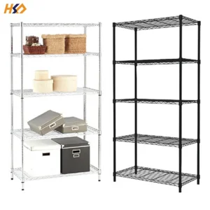 Venta al por mayor de fábrica unidad de estantería de cocina de cromo estante de metal almacenamiento de metal