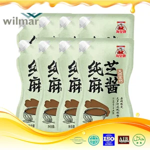 Factory Wholesale Plastic Bottle Sesame Sauce Dark Brown Sesame Paste Sauce