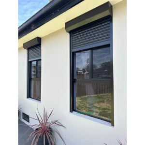 Smart Lock Aluminum Roll-Down Shutter Window With Automated Electric Operation