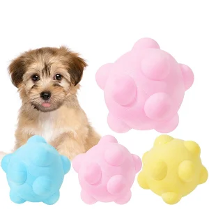 Floating TPR Foam Spiky Dog Chew Toy High Bounce Chew-Resistant Sea Urchin Ball for Water Fetch &amp; Aggressive Chewers