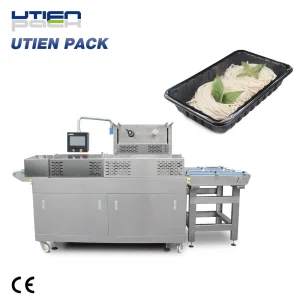 Linha de embalagem de selagem de bandejas de alimentos inovadora da China, para macarrão de refeição rápida