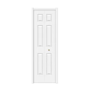 Hollow Core 6 Panel Interior Wood HDF Honeycomb Folding Bi-Fold Door for Closet