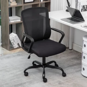 Black Rolling Swivel Task Chair