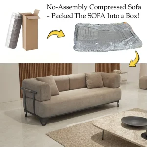 New Design and Easy-Install Compressed Rock Sofa for Space-Saving Living Room Solutions