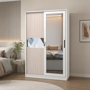 Metal Wardrobe Sliding Cabinet