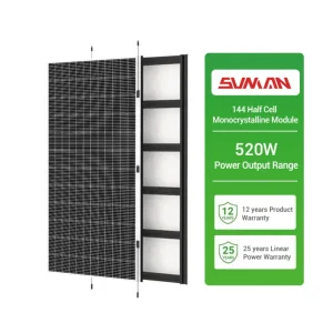 Best Price Sunman Flexible Solar Panel 500W 520W 550W Waterproof and High Efficiency Light Weight for House Systems
