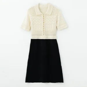 Women's Pearl Button Knit Dress