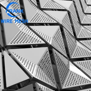 China Factory 304 316 Stainless Steel Powder Coated Punching Aluminum Perforated Metal Sheet for Ventilation and Decorative Building Curtain Wall Screen Panels