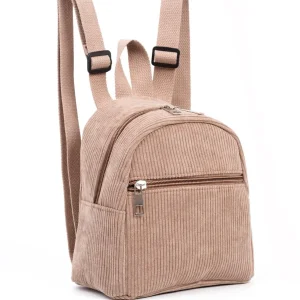 Mochila Mini de Corduroy Trendy para Mulheres e Adolescentes Estilosas