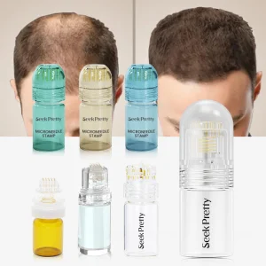 Seek Pretty 0.25mm 0.5mm 0.75mm Multiple Options Available Head Massager Hair Regrowth Microneedle Derma Stamp Device