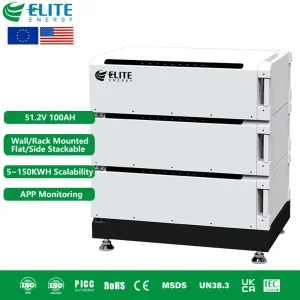بطارية شمسية ليثيوم أيون قابلة للتكديس ذات جهد منخفض من النخبة 48V 100ah 15kwh 20kwh 30kwh LiFePO4 بطاريات تخزين الطاقة المنزلية