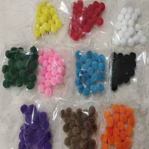 Factory Price Wholesale Cutom Acrylic Polyester Yarn Fiber Pompom POM POM Ball DIY Educational Play Stem Montessori Toys with CPC Test Report